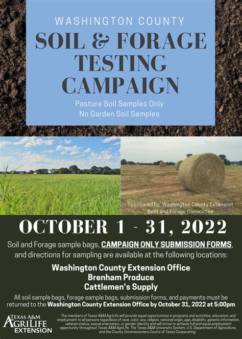 Washington County Soil And Forage Campaign Washington