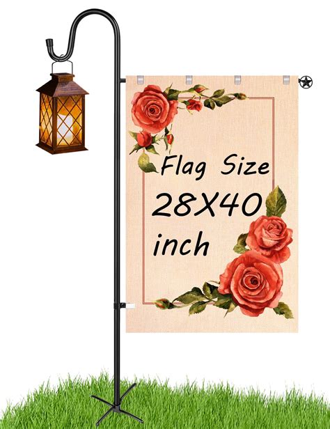 Amazon.com : LOPANNY Large Garden Flag Holder Stand Pole for 28 x 40