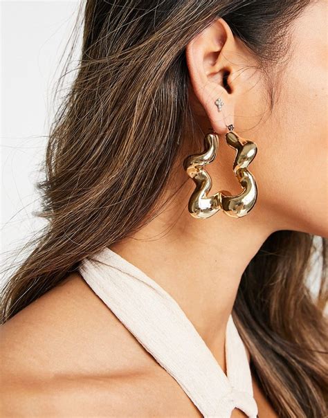 Asos Chunky Earrings Hoop Earrings Celina Jewelry Design Designer Jewellery Ear Cuff