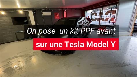 Pose Film De Protection Carrosserie Ppf Sur Tesla Model Y