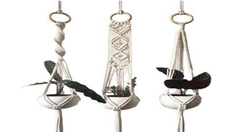 Macrame Cotton Boho Plant Hanger Rope Flower Pot Holder For Indoor