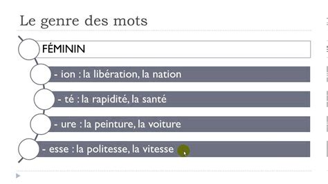 French Lesson Unit 4 Lesson B The Gender Of The Words Masculine Feminine Youtube
