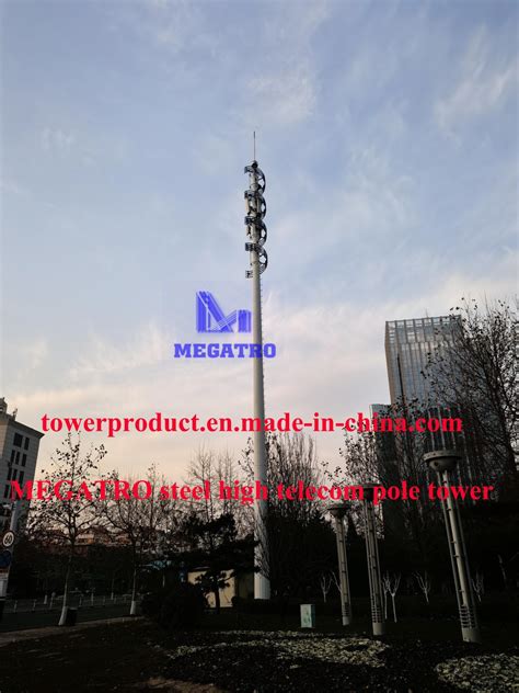 Megatro Steel High Telecom Pole Tower Steel Telecom Pole And Telecom