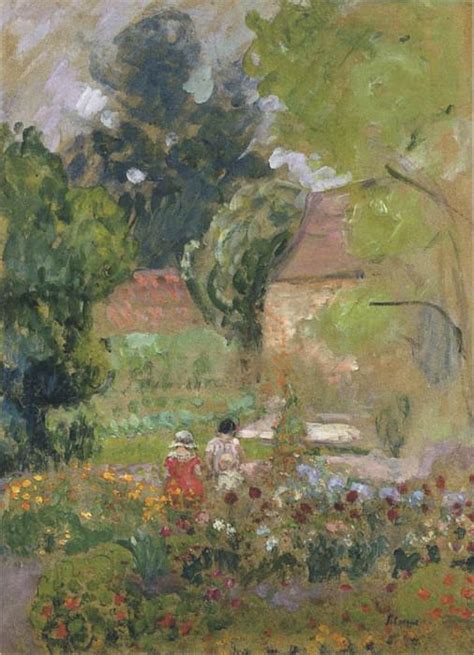 Mathe And Nono In The Garden Henri Lebasque