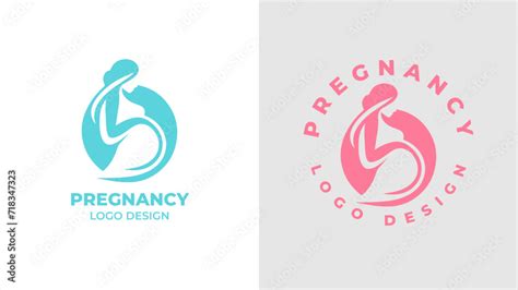 Pregnant Woman Logo Desgn Vector Pregnancy Logo Design Vector Woman