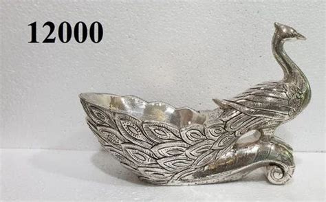 Silver Peacock Statue At Rs 12000 Silver Sculpture In Mumbai Id 23083250073