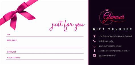 Nail Salon Gift Certificate Template Cranfordchronicles Throughout