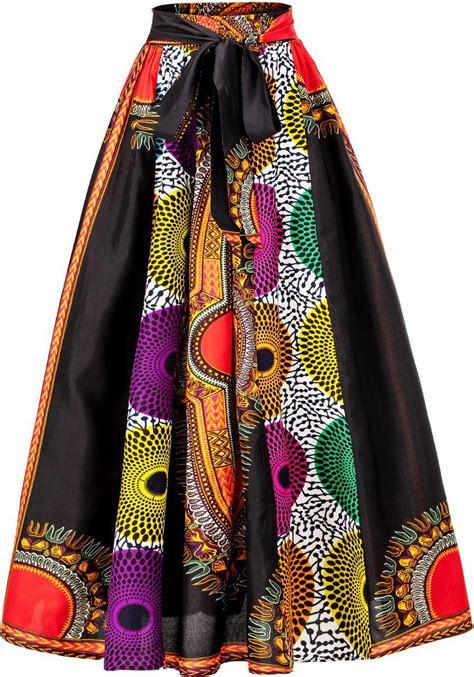 Wholesale Good Quality Dashiki Pattern Wax Print Maxi African Women Skirt China Skirt And