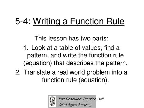 Ppt 5 4 Writing A Function Rule Powerpoint Presentation Free Download Id 5378293