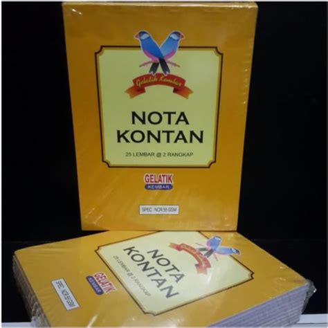 Jual Buku Nota NCR Gelatik Besar 2 Ply 25 Lbr Shopee Indonesia