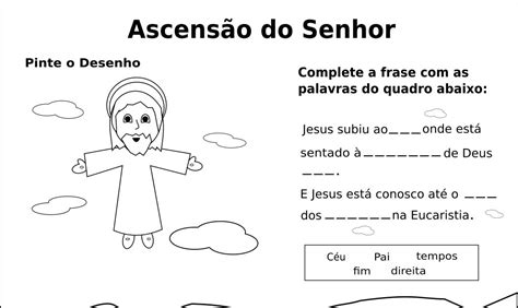 Texto teatral Atividade ASCENSÃO DO SENHOR