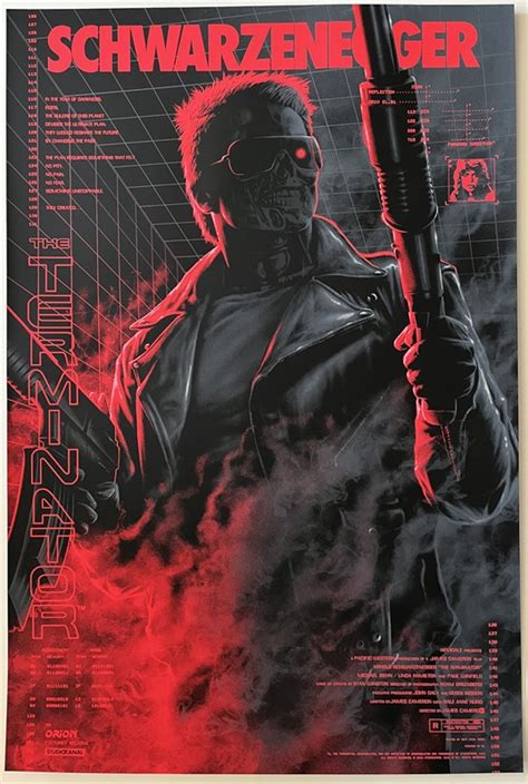 The Terminator Poster, Mondo/AMP (24"x 36", 61cm x 91.5 cm), 1984 ...