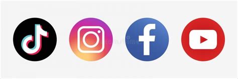 Facebook Instagram And Tik Tok Logos