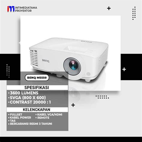 Jual Proyektor Benq Ms Lumens Svga X Hdmi Shopee