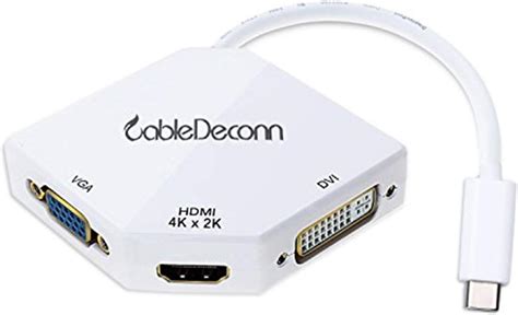 Cabledeconn Adaptateur Multiport Usb C De Type C Compatible Avec