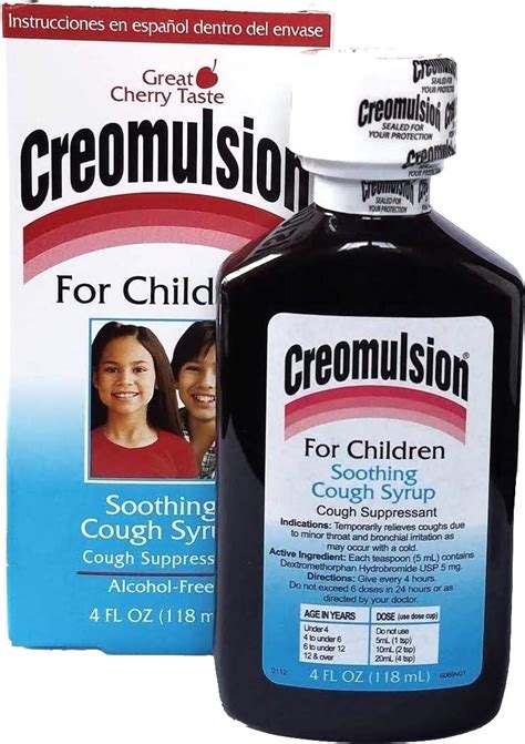 Creomulsion Adult Cough Medicine Health And Household