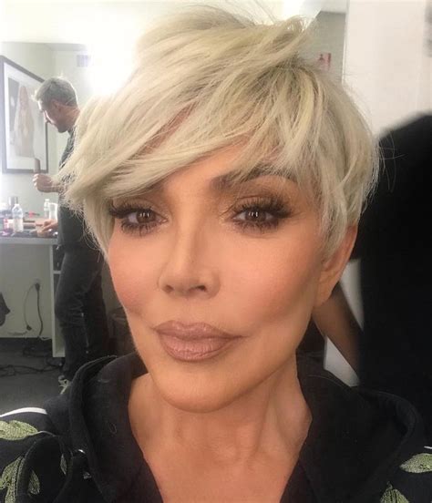 Kris Jenner Kris Jenner Hair Kris Jenner Haircut Blonde Pixie