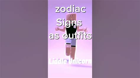 Zodiac Signs As Outfits Part One Roblox Edit Youtube