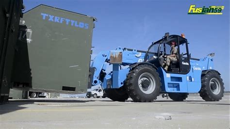 Genie Forklift Gth 1256 Works At U S Military Air Base Youtube