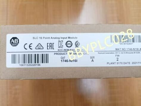 New Factory Sealed Ab Ni I A Slc Point Analog Input