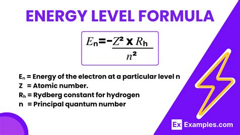 Energy Level Formula - Formula, Applications, Problems