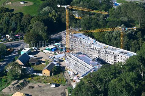 Bernau Aus Der Vogelperspektive Baustelle Zum Neubau Eines Wohnhauses