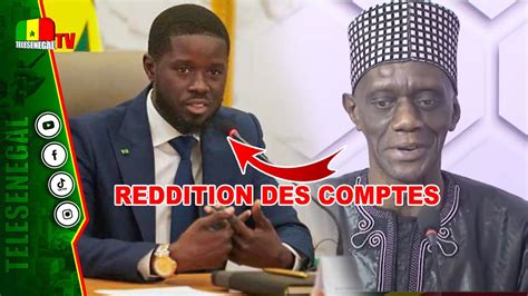 Reddition des comptes La position tranchée de Mame Makhtar Gueye