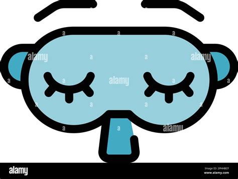 Sleeping Mask Icon Outline Sleeping Mask Vector Icon For Web Design