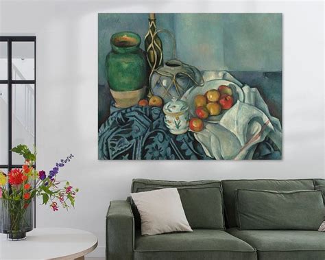 Paul C Zanne Stilleven Met Appels Op Canvas Behang Poster En Meer