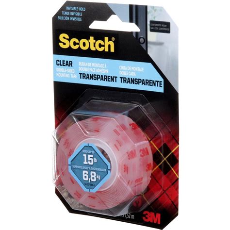 scotch mount clear double sided mounting tape