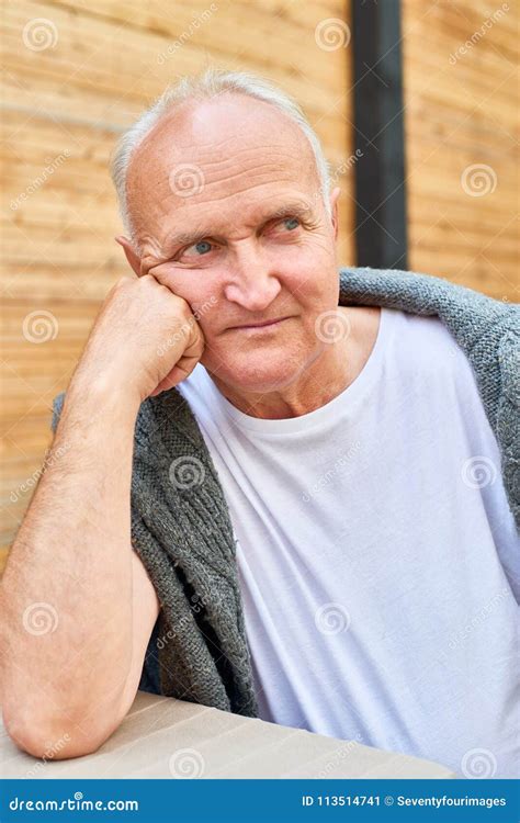 Senior Man Outdoors Stock Image Image Of Elderly Away 113514741