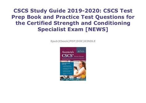 CSCS Study Guide 2019-2020: CSCS Test Prep Book and Practice Test