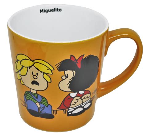 Buy Taza Ceramica Naranja Miguelito Coleccion Mafalda Y Sus Amigos