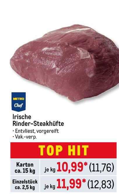 Irische Rinder Steakh Fte Metro Chef Angebot Bei Metro Prospekte De