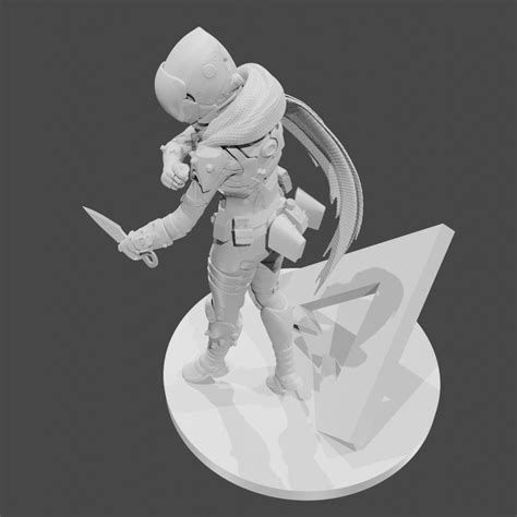 Apex Legends Character 3D Print OBJ STL File Wraith 37 Free 3D Model 3D