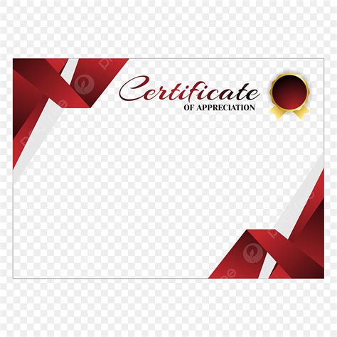 Red Certificate Png Vector Psd And Clipart With Transparent