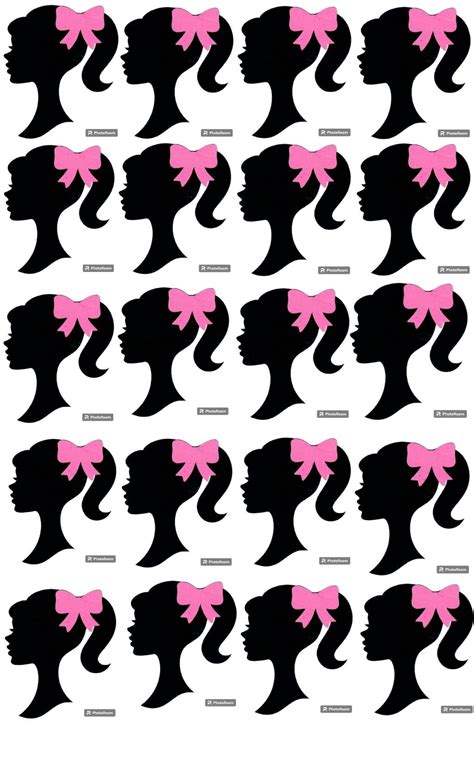 Barbie Cup Cake Toppers Printable