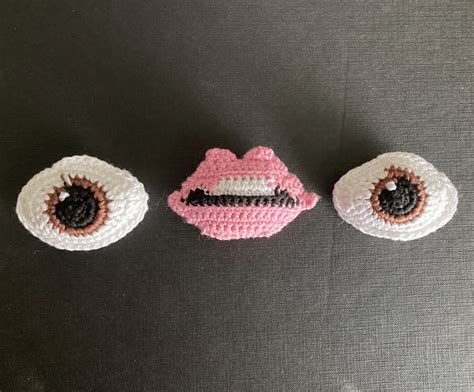 Ravelry: Eye Mouth Eye Emoji pattern by Katie Kaufmann