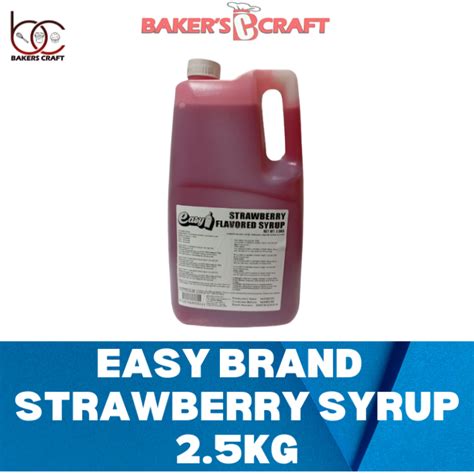 Easy Brand Strawberry Syrup 25kg Easy Brand Milk Tea Package