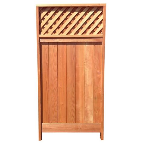 Reliabilt 6 Ft H X 3 Ft W Natural Redwood Redwood Lattice Top Wood