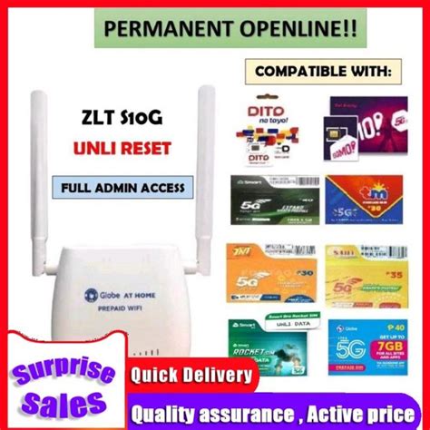 ZLT S 10G LIFETIME OPENLINE PREPAID WIFI WITH UNLI DATA ZLT S10G