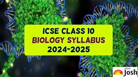 Icse Class Biology Syllabus Pdf