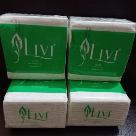 Jual Tissue Livi Eco Pop Up Meja Multi Purpose Tissue Kecil Tissue