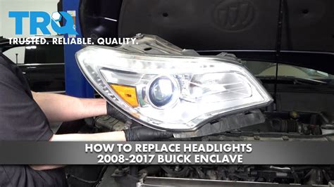 How To Replace Headlights Buick Enclave Youtube