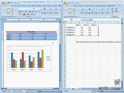 Como Inserir Gráficos Dados da Tabela no Word 2007 YouTube