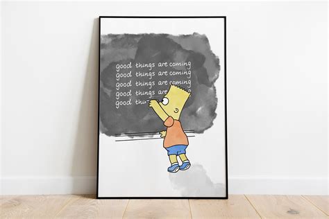 Bart Simpson Chalkboard Poster