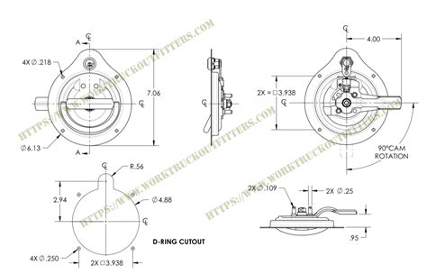 D Ring Handle 2103l Ss R 50 1250 3 Point Stainless Large Right Hand