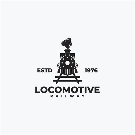 Vintage retro Locomotive train logo vector illustration 6553873 Vector ...