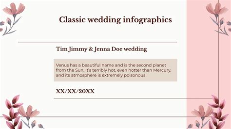 Classic Wedding Infographics | Google Slides & PowerPoint