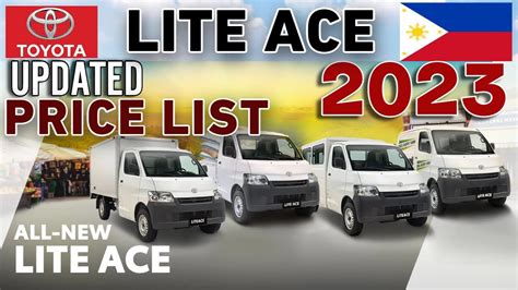 Toyota Lite Ace 2023 Updated Price List And Specs Philippines Youtube